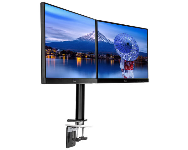 DS1002C-B1 - Simple and functional dual desktop arm 