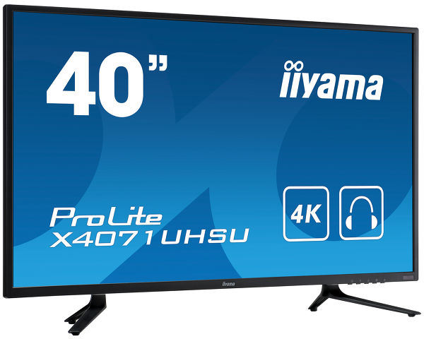 ProLite X4071UHSU-B1 - Stylish 40” screen with 4K resolution and USB hub