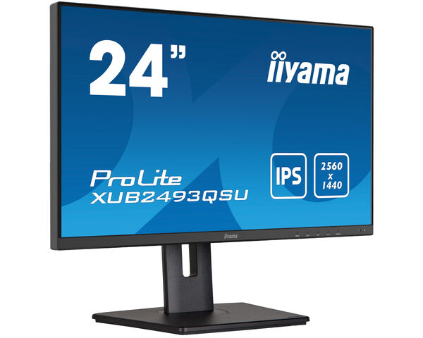ProLite XUB2493QSU-B5 - 24" IPS monitor met edge-to-edge glas en een in hoogte verstelbare voet