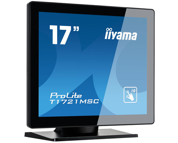 ProLite T1721MSC-B1 - 17" touchscreen featuring 10 touch points and PCAP technology