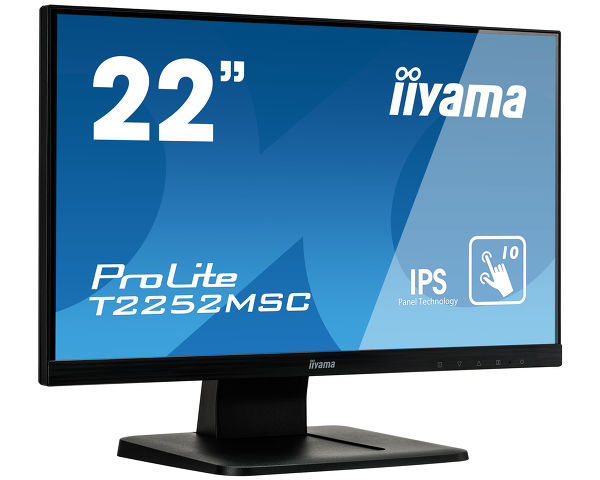 ProLite T2252MSC-B1 - 22” P-CAP 10pt touch screen featuring IPS panel technology 