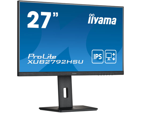 ProLite XUB2792HSU-B5 - Ein 27" (68.6 cm) Monitor mit IPS-Panel-Technologie und einem höhenverstellbarem Standfuß