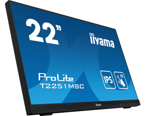 ProLite T2251MSC-B1 - 22” P-CAP 10pt multi-touch monitor featuring IPS panel technology