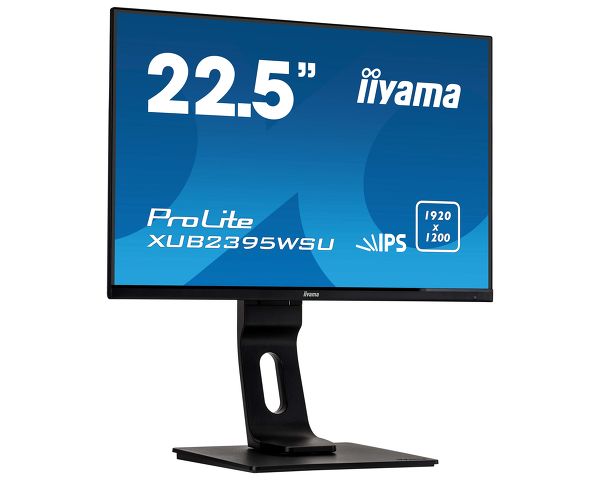 ProLite XUB2395WSU-B1 - 22.5” 1920 x 1200 monitor featuring IPS panel technology and a height adjustable stand