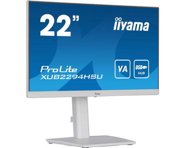 ProLite XUB2294HSU-W2  - 22" (᠎54.5﻿ cm) Full HD Monitor mit VA-Panel-Technologie und einem höhenverstellbaren Standfuß