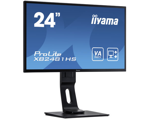 ProLite XB2481HS-B1 - High-end 24” VA monitor featuring height adjustable stand