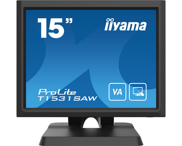 ProLite T1531SAW-B6 - 15" monitor met VA-paneel en Surface Acoustic Wave Touch technologie
