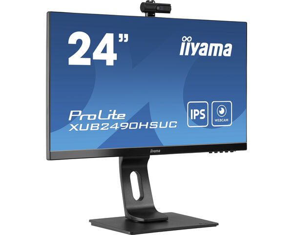 ProLite XUB2490HSUC-B1 - 24" IPS-monitor met een FHD-webcam en microfoon