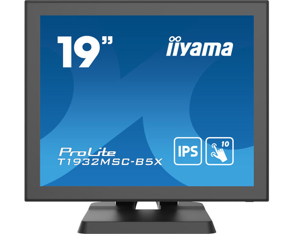 ProLite T1932MSC-B5X - 19" projektivni kapacitivni ekran osetljiv na dodir od 10 tačaka i IPS tehnologijom panela