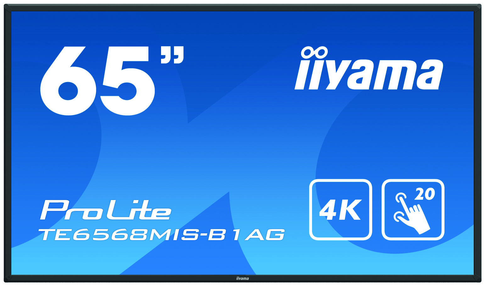 Iiyama Prolite Te6568mis B1ag 65 Interactive 4k Uhd Lcd Touchscreen With Integrated Annotation Software