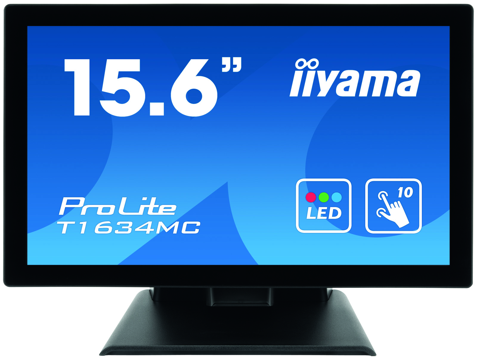 Iiyama Prolite T1634mc B5x 15 6 P Cap 10 Point Multi Touch Monitor With Edge To Edge Glass