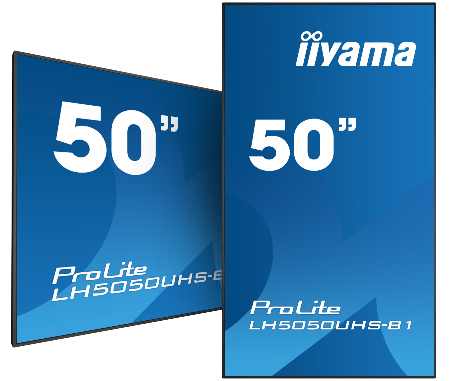 Iiyama Prolite Lh5050uhs B1 50 Professional Digital Signage Display With A 24 7 Operating Time 4k Uhd Resolution And A Landscape Portrait Orientation