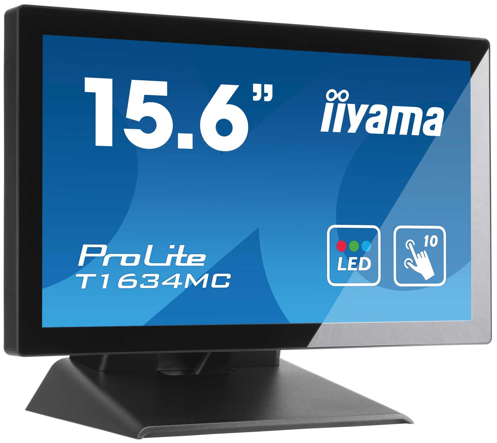 Iiyama Prolite T1634mc B5x 15 6 P Cap 10 Point Multi Touch Monitor With Edge To Edge Glass