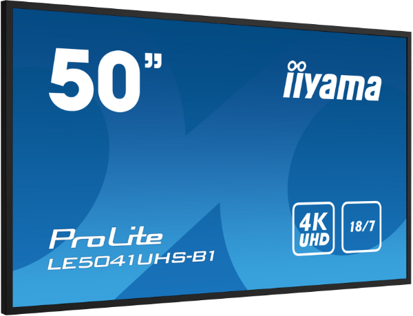 ProLite LE5041UHS-B1 - 50" profesjonalny ekran Digital Signage z rozdzielczością 4K